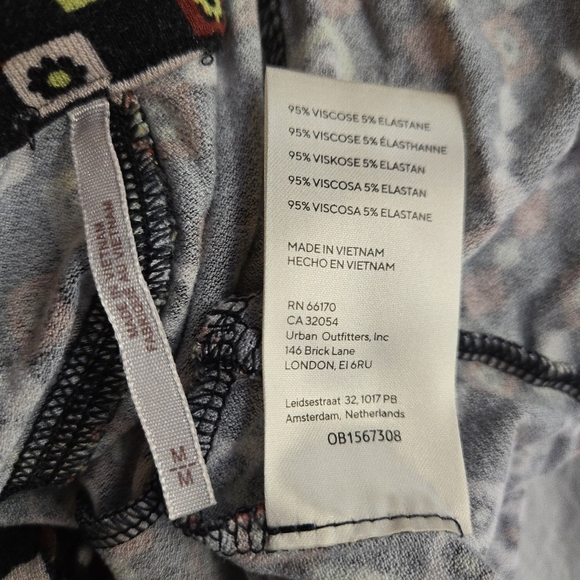 Free People Shayna Halter Wide Leg Black and White Floral Jumpsuit - Picture 4 of 15